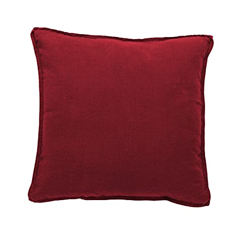 Hierba Barcelona angellinen Dekokissen Modern 45x45x13 cm Rot (Grenate) von Hierba Barcelona