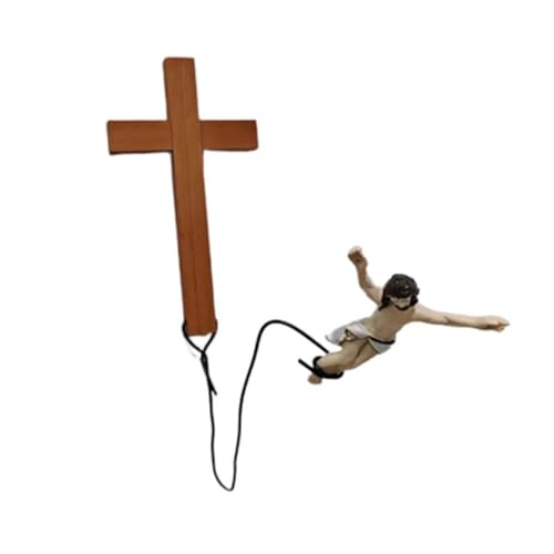 Hiessgozy Innovative Decor Bungee Jumping für Jesus Christus Figur Religiöse Stücke U9V1 Ffor Decor Harz Dropshipping Handwerk von Hiessgozy