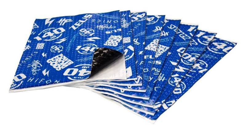 Hifonics Dämmplatte 140dB 1,48m² AluButyl 2 mm dick und selbstklebend Hifonics Dämmplatte 140dB 1,48m² AluButyl 2 mm dick und selbstklebend von Hifonics