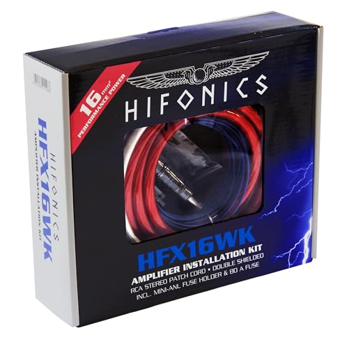 Hifonics HFX16WK - Premium -Installations-Kit 16 qmm mit vergoldeten Kabelschuhen und Mini-ANL-Sicherungshalter mit 80 A Mini-ANL-Sicherung Hifonics HFX16WK - Premium -Installations-Kit 16 qmm mit vergoldeten Kabelschuhen und Mini-ANL-Sicherungshalter mit 80 A Mini-ANL-Sicherung von Hifonics