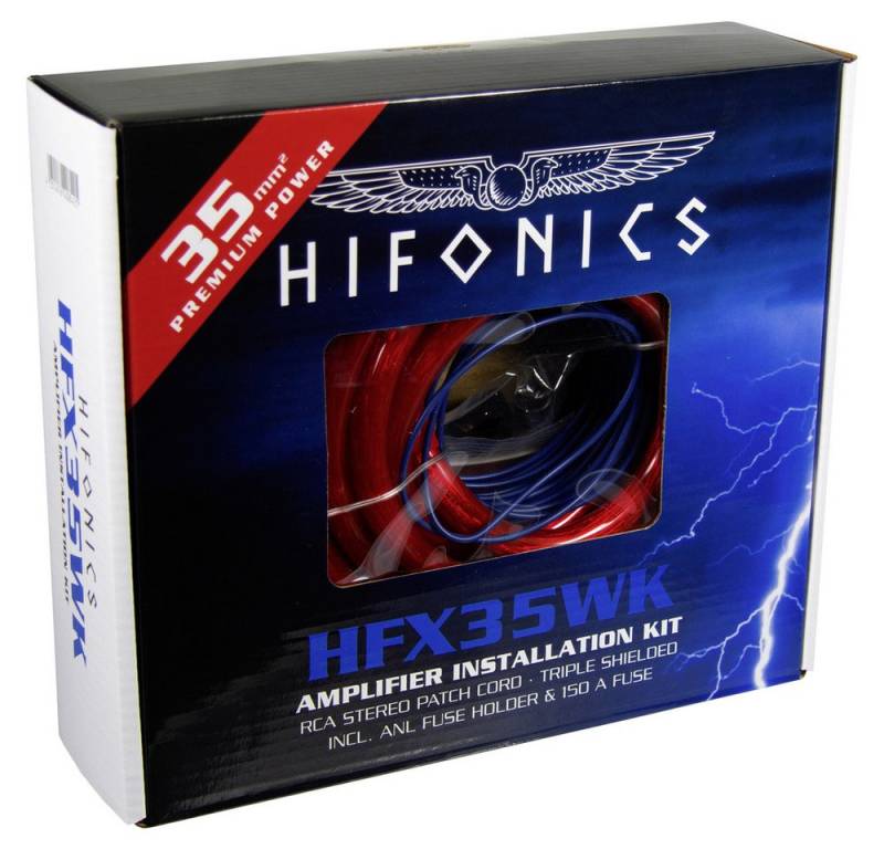 Hifonics Kabelverbinder-Sortiment Hifonics Car HiFi Stromkabel-Set 35 mm², 35 mm², 0.5 mm² von Hifonics