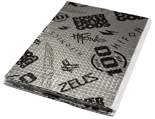 Hifonics ZEUS 100dB - AluButyl Dämm-Matten, selbstklebend 1,6mm Stärke | Paket mit 8 Platten a 250 x 370 mm (0,74qm) von Hifonics