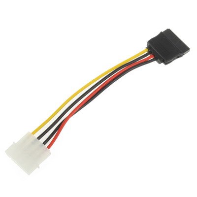 High-Tech Place Adapter Netzteil 4 Pin IDE auf Serial ATA SATA – 15 cm (Material: CU) von High-Tech Place