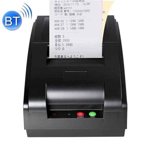 High-Tech Place QS-7601 Matrixdrucker, 9-polig, Bluetooth, Receipt, tragbar, 76 mm, Schwarz von High-Tech Place