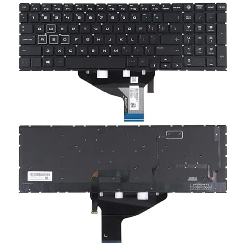 High-Tech Place Tastatur für HP OMEN 15-DC 15-DH 15T-DC 17-CB US Version mit RGB-Hintergrundbeleuchtung von High-Tech Place