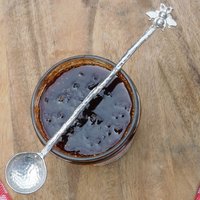 Von Zweigen Inspirierter Marmeladenlöffel Mit Biene, 15 cm, Handgefertigt in Frankreich von HighCountryPewter