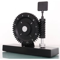 Artempo Designs Mantel Top Uhr Suko Design Vintage Rare Super Zustand Schwarz Weiß Gears Italy Garantiert Und Restauriert 1 Jahr Garantie von HighQualityClocks