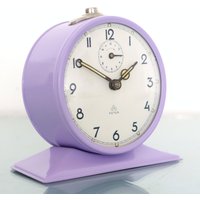 Peter Kaminsims Wecker Top Uhr Vintage Full Metal 1960Er Jahre Purple Etui Deutschland Mid Century Restauriert Und Serviced Überlackiert Ein Jahr von HighQualityClocks