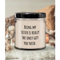 Being My Sister Ist Eine Geschenkkerze | Kerze Für Geschenk, Duft Sojakerze, Bedeutungsvolles Handgegossene Kerze, Bio Handarbeit, Kerzen Dekor von HighRoadDesignsLLC
