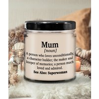 Mama Muttertag Nomen Geschenk Kerze | Für Geschenk, Duft Soja Kerze, Bedeutungsvolles Handgegossene Bio Handarbeit, Kerzendeko von HighRoadDesignsLLC