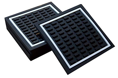 Highball & Chaser Barmatten-Untersetzer | 6-teiliges Untersetzer-Set | quadratische saugfähige Untersetzer für Getränke | stilvolles Design ideal für Heimdekoration oder Bars von Highball & Chaser