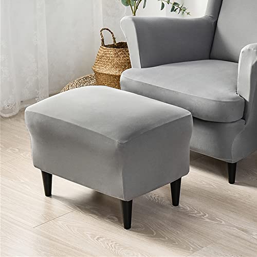 Highdi Ottomane Schonbezug Hockerbezug, Einfarbig Hocker Husse für Fußhocker Rechteckig, Stretch Bezug Ottomane Abdeckung Überzug Hocker Protector Waschbar Hockerabdeckung (Hellgrau,Hockerbezug) Highdi Ottomane Schonbezug Hockerbezug, Einfarbig Hocker Husse für Fußhocker Rechteckig, Stretch Bezug Ottomane Abdeckung Überzug Hocker Protector Waschbar Hockerabdeckung (Hellgrau,Hockerbezug) von Highdi