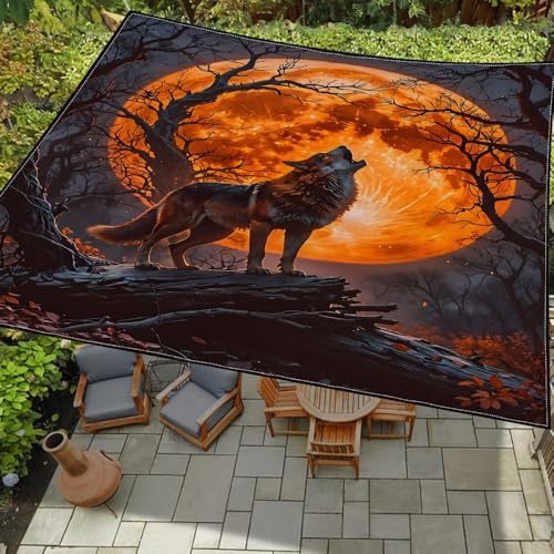 Highdi 3D Sonnensegel Wasserdicht Rechteckig Sonnenschutz mit UV Schutz, Terrasse Garten Camping Sonnensegel Balkon Sonnenschutz Segeltuch inkl 4 Seil (Wolf,2x2m) von Highdi