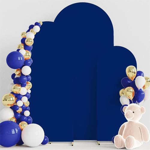 Highdi Bogen-Hintergrund-Abdeckung, Hochzeitsbogen Abdeckung Bogen Hintergrundabdeckungen Oberseite für Hochzeit, Geburtstag, Party, Zeremonie Dekoration (6.6FT,Blau) von Highdi