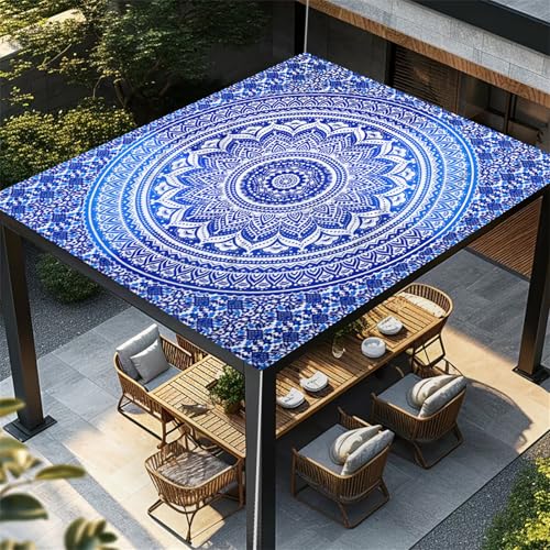 Highdi Bunt Europäischer Stil Sonnensegel Wasserdicht UV Schutz,Terrasse Garten Camping Sonnensegel Rechteckig,Schnelltrocknend Balkon Sonnenschutz Segeltuch mit Ösen & 4 Seil (Dunkelblau,1,8x1,8m) Highdi Bunt Europäischer Stil Sonnensegel Wasserdicht UV Schutz,Terrasse Garten Camping Sonnensegel Rechteckig,Schnelltrocknend Balkon Sonnenschutz Segeltuch mit Ösen & 4 Seil (Dunkelblau,1,8x1,8m) von Highdi