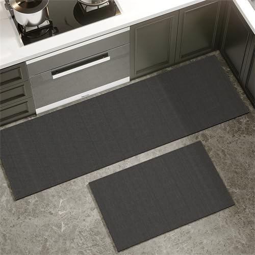 Highdi Küche Teppich, Dunkles Design Waschbar rutschfest rutschfest Küchenläufer, Absorbierend Kieselgur Läufer Flur Teppich, Schnelltrocknend Küchenteppich für Flur, Küche (Schwarz 4,60x120cm) Highdi Küche Teppich, Dunkles Design Waschbar rutschfest rutschfest Küchenläufer, Absorbierend Kieselgur Läufer Flur Teppich, Schnelltrocknend Küchenteppich für Flur, Küche (Schwarz 4,60x120cm) von Highdi