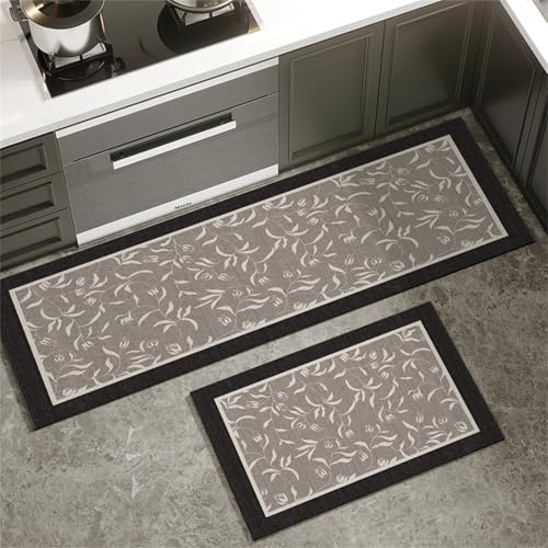 Highdi Küche Teppich, Dunkles Design Waschbar rutschfest rutschfest Küchenläufer, Absorbierend Kieselgur Läufer Flur Teppich, Schnelltrocknend Küchenteppich für Flur, Küche (Schwarz 2,50x120cm) Highdi Küche Teppich, Dunkles Design Waschbar rutschfest rutschfest Küchenläufer, Absorbierend Kieselgur Läufer Flur Teppich, Schnelltrocknend Küchenteppich für Flur, Küche (Schwarz 2,50x120cm) von Highdi