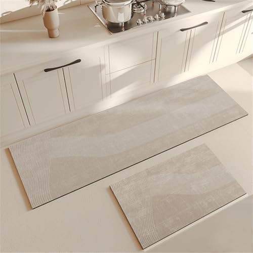 Highdi Küchenläufer, Modernes Design Saugfähig Läufer Flu Teppich Küche Flur Teppich Läufer, Diatomeenerde Teppich Küche, Küchenteppich Waschbar rutschfest, für Küche, Flur (60x120cm,Vintage) Highdi Küchenläufer, Modernes Design Saugfähig Läufer Flu Teppich Küche Flur Teppich Läufer, Diatomeenerde Teppich Küche, Küchenteppich Waschbar rutschfest, für Küche, Flur (60x120cm,Vintage) von Highdi