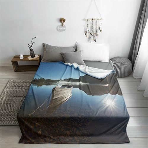 Highdi Kuscheldecke Flauschig, 3D-Druck Flauschige Decke Sommer Winterdecke Warme Couchdecke Überwurf als Tagesdecke Sofadecke Bett oder Sofaüberwurf Blanket (150 * 130cm,Landschaft 13) von Highdi