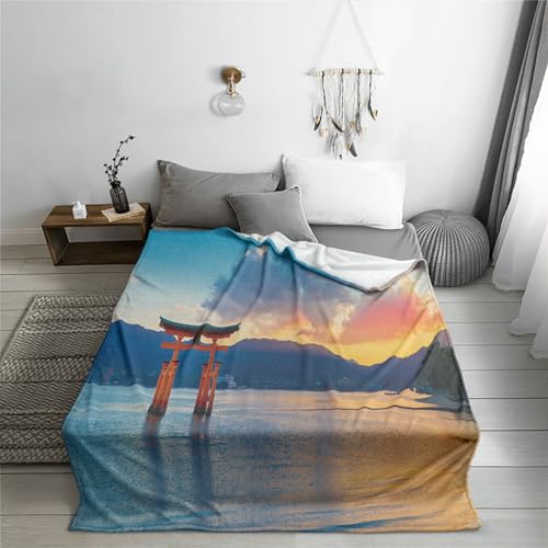 Highdi Kuscheldecke Flauschig, 3D-Druck Flauschige Decke Sommer Winterdecke Warme Couchdecke Überwurf als Tagesdecke Sofadecke Bett oder Sofaüberwurf Blanket (150 * 130cm,Landschaft 17) von Highdi