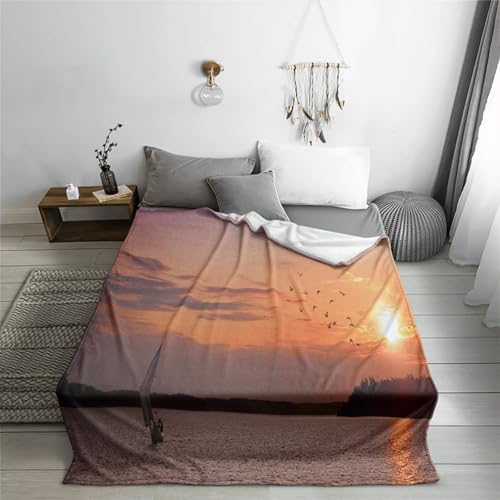 Highdi Kuscheldecke Flauschig, 3D-Druck Flauschige Decke Sommer Winterdecke Warme Couchdecke Überwurf als Tagesdecke Sofadecke Bett oder Sofaüberwurf Blanket (150 * 200cm,Landschaft 10) von Highdi