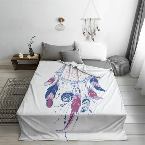 Highdi Kuscheldecke Flauschig, 3D-Druck Flauschige Decke Sommer Winterdecke Warme Couchdecke Überwurf als Tagesdecke Sofadecke Bett oder Sofaüberwurf Blanket (Traumfänger2,150 * 130cm) von Highdi