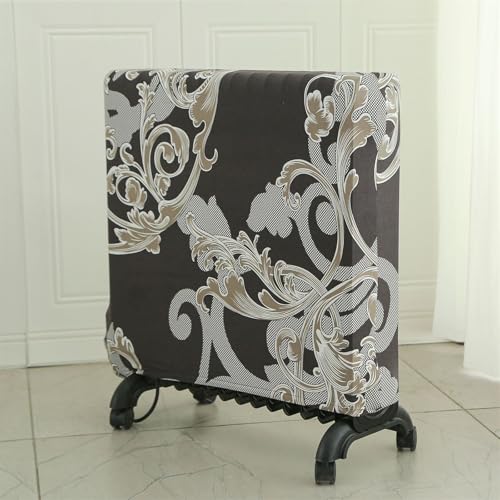 Highdi Ölradiator Staubschutzhülle, Elektroheizer Heizlüfter Staubschutzhülle Elektroheizkörper Staubschutzhaube Elastische Ölradiator Heizgerät Protector Abdeckung (52-58cm,Jacquard) von Highdi