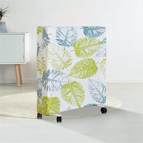 Highdi Ölradiator Staubschutzhülle, Elektroheizer Heizlüfter Staubschutzhülle Elektroheizkörper Staubschutzhaube Elastische Ölradiator Heizgerät Protector Abdeckung (Geädertes Blatt,60-79cm) von Highdi