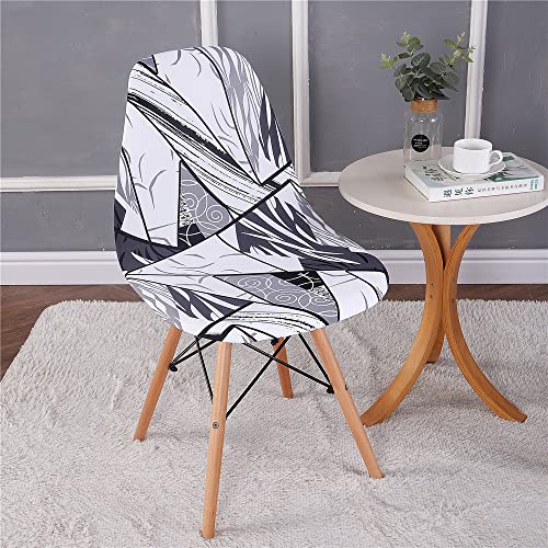 Highdi Schalenstuhl Bezug, Stuhlbezug 2/4/6 er Set Stuhlbezüge Stretch Esszimmerstühle Bezug Moderne Elastischer Stuhlhussen Abnehmbar Waschbar Küchenstühle Husse (geometrischer Marmor,4PCS) von Highdi