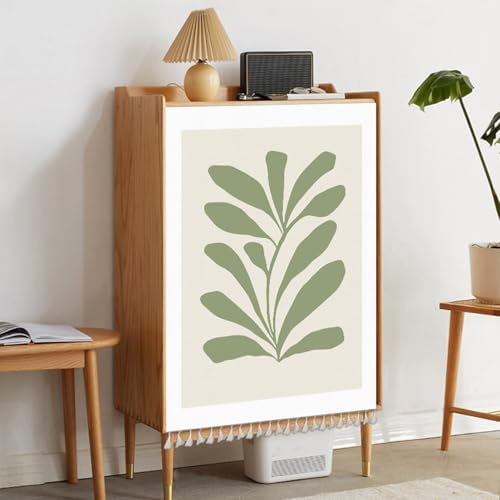 Highdi Schrankvorhang Staubdichter Schrank Vorhang Selbstklebend Privatsphäre Schrankgardine für Küche, Kleiderschrank, Bücherregal, Malerei Muster (Frühling,40x80cm) von Highdi