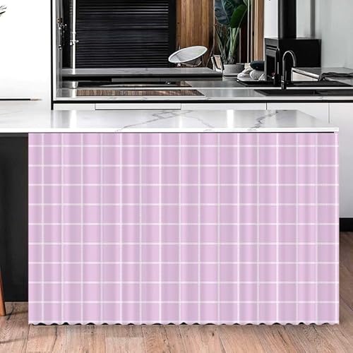 Highdi Schrankvorhang Staubdichter Schrank Vorhang Selbstklebend Privatsphäre Schrankgardine für Küche, Kleiderschrank, Bücherregal (Rosa Quadrat,60 x 90 cm) von Highdi