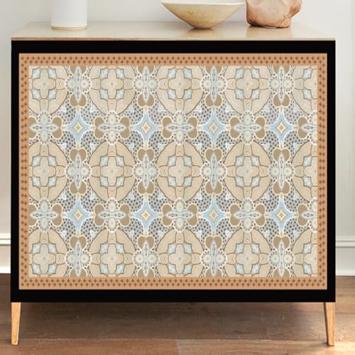 Highdi Schrankvorhang Staubdichter Schrank Vorhang Selbstklebend Privatsphäre Schrankgardine für Küche, Kleiderschrank, Bücherregal (Stil 2,50 x 70 cm) von Highdi