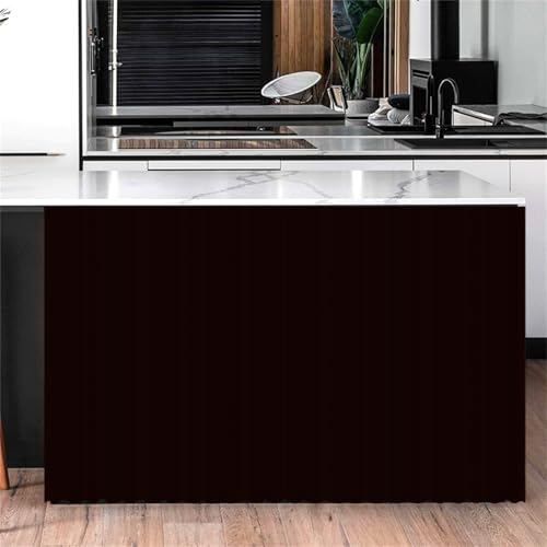 Highdi Schrankvorhang mit Klett, Schrank Vorhang Küche für Regal Selbstklebend Privatsphäre Schrankgardine für Küche, Kleiderschrank, Kommode (Braun,140 * 100cm) von Highdi
