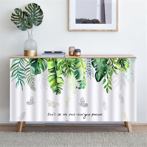 Highdi Schrankvorhang mit Klett, Schrank Vorhang Küche für Regal Selbstklebend Privatsphäre Schrankgardine für Küche, Kleiderschrank, Kommode (Tropisch,140 * 100cm) von Highdi