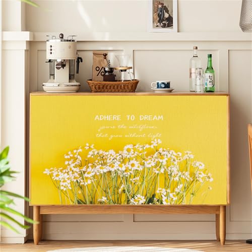 Highdi Schrankvorhang mit Klett, Schrank Vorhang Küche für Regal Selbstklebend Privatsphäre Schrankgardine für Küche, Kleiderschrank, Kommode (Tropische Pflanze E,W70xH90cm) von Highdi