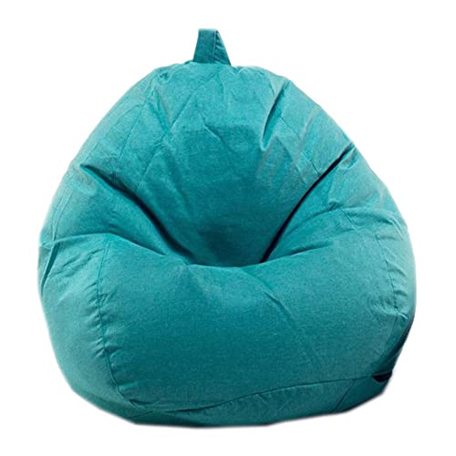 Highdi Sitzsack für Erwachsene Gaming Sitzkissen Waschbarer Weicher Flauschiger Sofabettbezug Ohne Füllung Gartenkissen Bodenkissen für Wohnzimmer Indoor Outdoor (80X90CM,Türkis) von Highdi