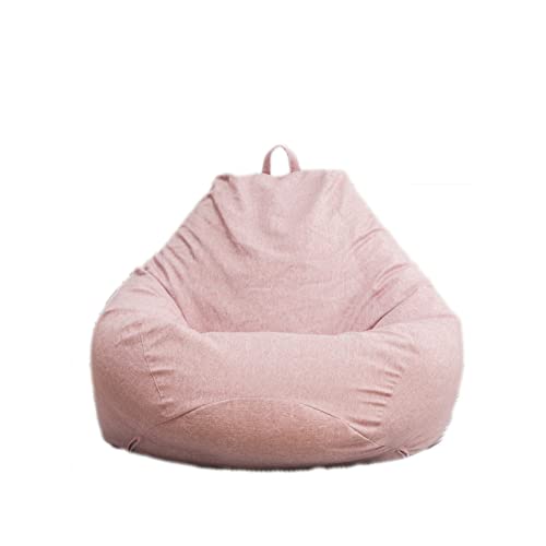 Highdi Sitzsack für Erwachsene Indoor Outdoor Sitzkissen Waschbarer Weicher Flauschiger Sofabettbezug Ohne Füllung Gartenkissen Bodenkissen für Wohnzimmer Gaming (Rosa,100x120cm) von Highdi