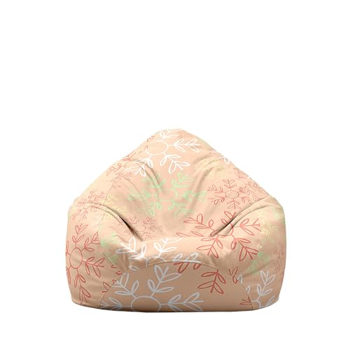 Highdi Sitzsack für Erwachsene Ohne Füllung Indoor Outdoor Sitzkissen Waschbarer Weicher Flauschiger Sofabettbezug Gartenkissen Bodenkissen für Wohnzimmer (Schneeflocke 3,70x80cm) von Highdi