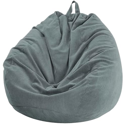 Highdi Sitzsack für Kinder,Grey Klein Sitzsack (Keine Füllung), Abnehmbarer Sitzsäcke, Für den Innen- oder Außenbereich Lazy Gaming Bean Bag Chair(70 x 80 cm) von Highdi