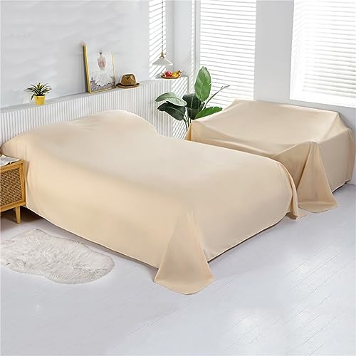 Highdi Staubschutz Abdeckung Möbel, Bett Staubschutz Möbel Möbelbezug Staubschutzhülle Protector für Bett Sofa Möbel für Abdeckungen im Innen- & Außenbereich (1.5 * 2.4m,Kamel) von Highdi