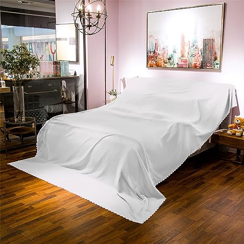 Highdi Staubschutz Abdeckung Möbel, Bett Staubschutz Möbel Möbelbezug Staubschutzhülle Protector für Bett Sofa Möbel für Abdeckungen im Innen- & Außenbereich (2.4 * 2M,Weiß) von Highdi