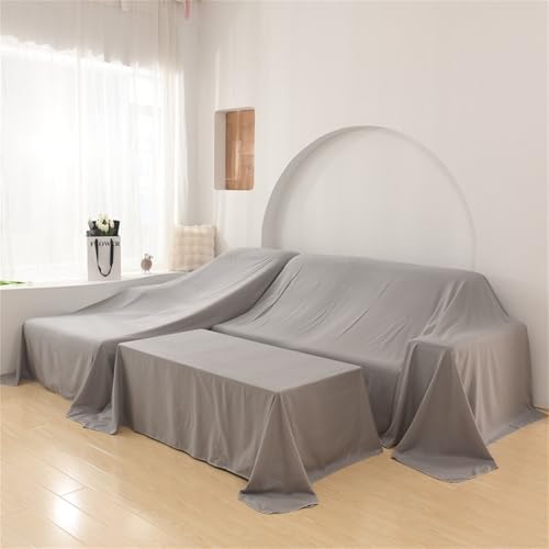 Highdi Staubschutz Abdeckung Möbel, Bett Staubschutz Möbel Möbelbezug Staubschutzhülle Protector für Bett Sofa Möbel für Abdeckungen im Innen- & Außenbereich (3.5 * 4.5M,Mittelgrau) von Highdi