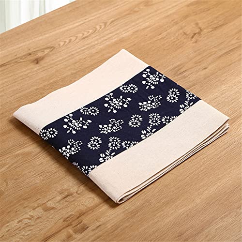 Highdi Tischläufer Modern Esszimmer, Frühling Lang Tischläufer Pflegeleicht Waschbar Leinen Läufer für Esszimmer, Küche, Wohnzimmer, Urlaub, Esstischdekoration (30x60cm,Gebrochene Blumen) von Highdi