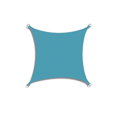 Highdi Volltonfarbe Sonnensegel Wasserdicht UV Schutz, Terrasse Garten Camping Sonnensegel Rechteckig, Balkon Sonnenschutz Segeltuch Polyester mit Ösen - inkl 4 Seil (Aqua,2x5m) von Highdi