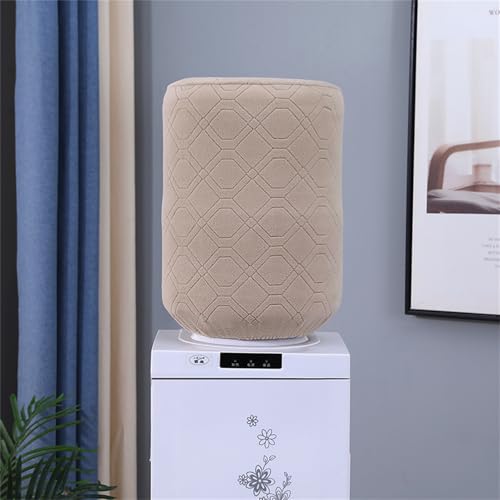 Highdi Wasserspender Fassabdeckung Wiederverwendbare für 5 Gallonen Wasserflasche,Möbel-Abdeckung für Zuhause, Büro für Heiß- und Kaltwasserspender Flaschen (Y-20 Khaki,H34*D28CM) von Highdi