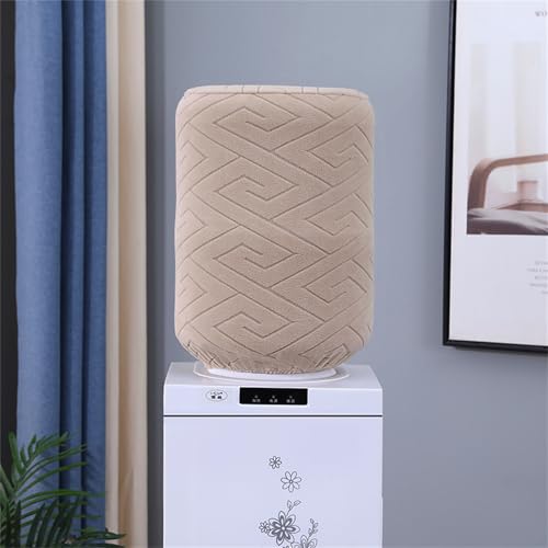 Highdi Wasserspender Fassabdeckung Wiederverwendbare für 5 Gallonen Wasserflasche,Möbel-Abdeckung für Zuhause, Büro für Heiß- und Kaltwasserspender Flaschen (Y-21 Khaki,H34*D28CM) von Highdi