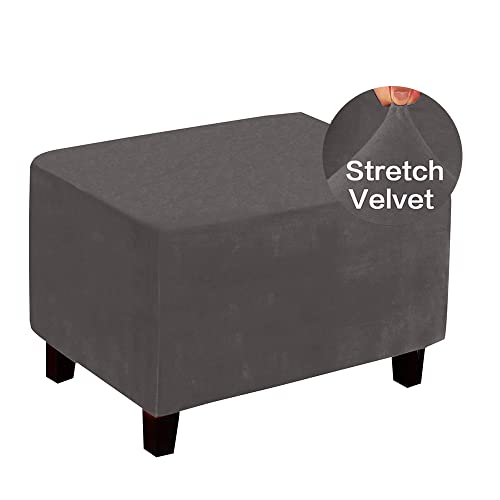 Highdi Wildleder Ottomane Schonbezug Hockerbezug, Einfarbig Hocker Hussen für Fußhocker Rechteckig,Stretch Bezug Ottomane Abdeckung Überzug Hocker Protector Waschbar Hockerabdeckung (Dunkelgrau,XL) Highdi Wildleder Ottomane Schonbezug Hockerbezug, Einfarbig Hocker Hussen für Fußhocker Rechteckig,Stretch Bezug Ottomane Abdeckung Überzug Hocker Protector Waschbar Hockerabdeckung (Dunkelgrau,XL) von Highdi