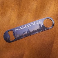 Nashville Skyline Flaschenöffner | Barkeeper Stil Flach Metall Hochleistungs-Flaschenöffner von HigherPlaneImaging