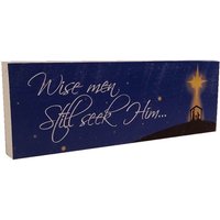 Weise Männer Suchen Ihn Noch ... 12 "x 4" Weihnachtsblock Aus Massivholz." Weise Männer Suchen Ihn Noch ... 12 "x 4" Weihnachtsblock Aus Massivholz." von HigherPlaneImaging