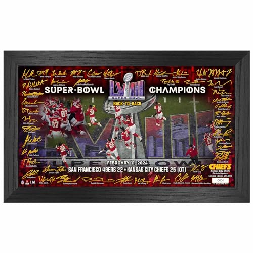 Highland Mint Kansas City Chiefs Super Bowl LVIII Signature Gridiron Bild - Fotografie - Wohnzimmer Highland Mint Kansas City Chiefs Super Bowl LVIII Signature Gridiron Bild - Fotografie - Wohnzimmer von Highland Mint
